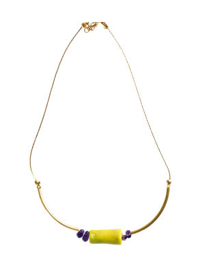 Collar coral verde