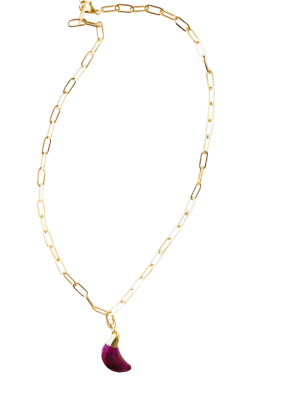 Collar luna roja