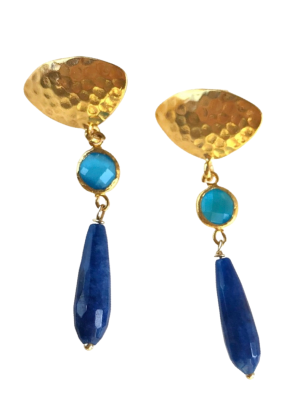 Pendientes barrocos lapislázuli