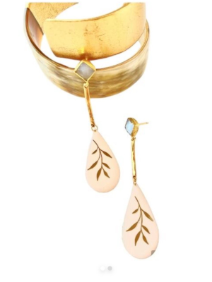 Pendientes esmalte rama